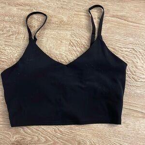 Athleta Elation V-Neck Cropped Tank, Black
